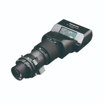 A professional Panasonic ET-DLE035 ultra short throw fixed projection lens for DLP projectors shown on a white background.